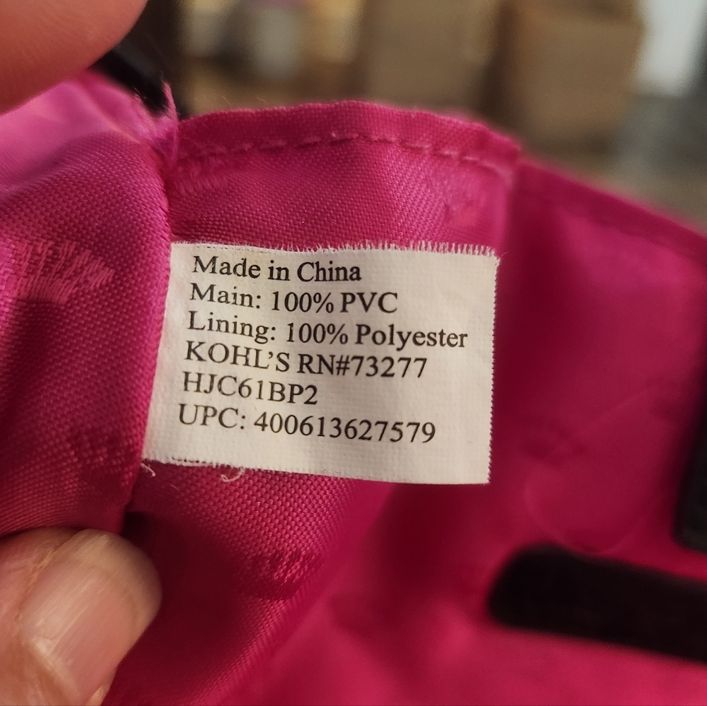 Vintage Juicy Couture Black Backpack With a Gold Crown Accent Pink Interior EUC - Picture 8 of 8